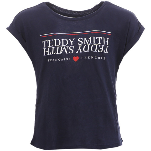 Textil Rapariga Topman zig-zag knitted polo Sweatshirt Shirt in ecru Teddy Smith  Azul
