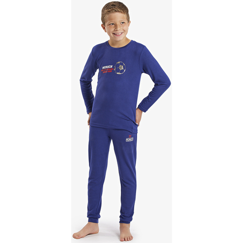 Textil Rapaz Pijamas / Camisas de dormir Munich CP1150 Azul