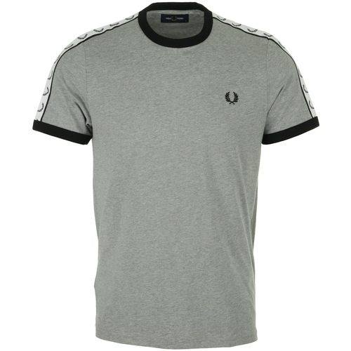 Textil Homem Loose Fit Crew Sweatshirt Fred Perry Tapped Ringer T-Shirt Cinza