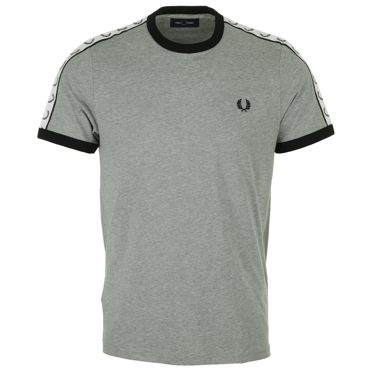 Textil Homem T-Shirt mangas curtas Fred Perry Tapped Ringer Cinza