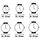 Selecção de mulher a menos de 60 Relógio Casio Relógio unissexo  CA-53WF-4BDF (Ø 34 mm) Multicolor