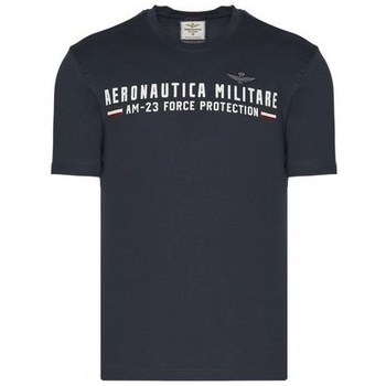 Textil Homem T-Shirt mangas curtas Aeronautica Militare TS1942J53808331 Azul marinho