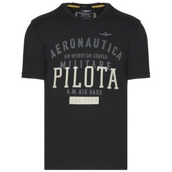 Textil Homem T-Shirt mangas curtas Aeronautica Militare TS2045J56334300 Preto