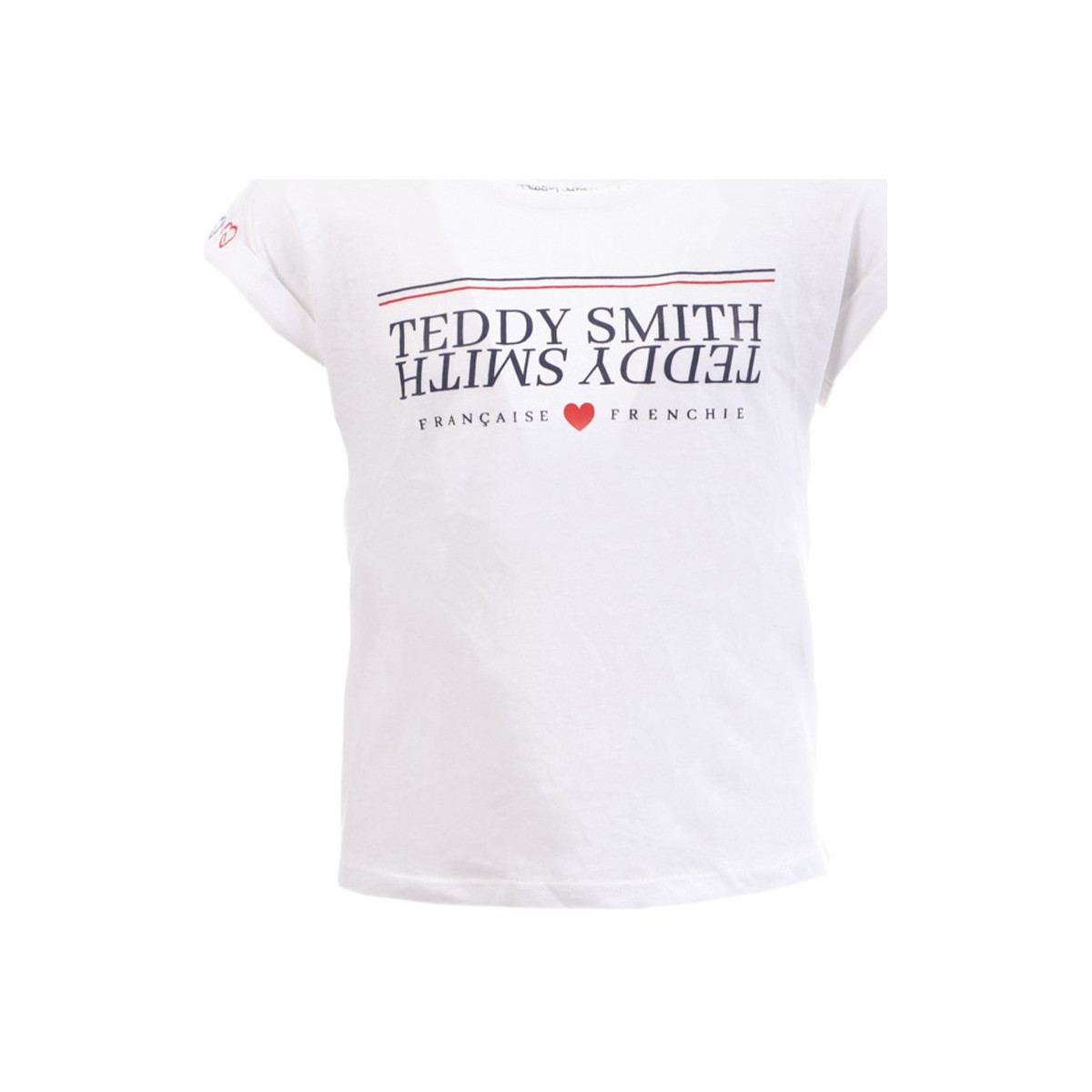 Textil Rapariga T-shirts e Pólos Teddy Smith  Branco