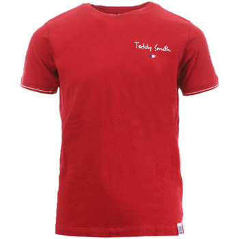 Textil Rapaz Martine Rose logo print short-sleeve shirt Teddy Smith  Vermelho