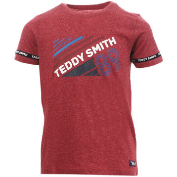 Textil Rapaz Reebok Workout Ready Supremium Graphic Korte Mouwen T-Shirt Teddy Smith  Vermelho