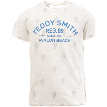 Textil Rapaz Reebok Workout Ready Supremium Graphic Korte Mouwen T-Shirt Teddy Smith  Branco