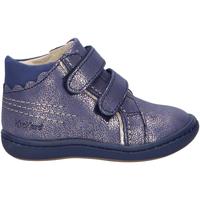 Sapatos Criança Botas baixas Kickers 912130-10 KICKMARY CUIR NUBUC Azul