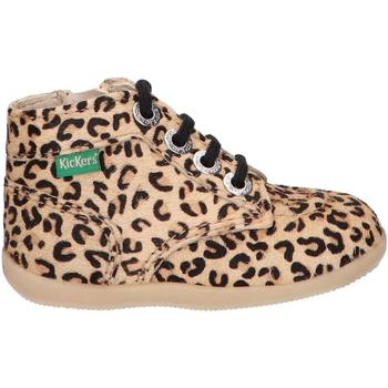 Sapatos Rapariga Botins Kickers 830286-10 BONZIP-2 Bege