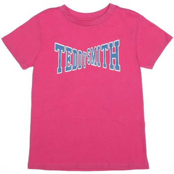 Textil Rapariga T-shirts pigment-dyed e Pólos Teddy Smith  Rosa