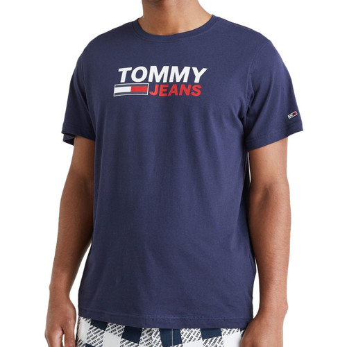 Textil Homem T-shirts e Pólos Tommy Hilfiger  Azul