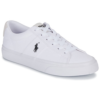 Sapatos Sapatilhas Polo Ralph Lauren SAYER-SNEAKERS-LOW TOP LACE Branco / Preto