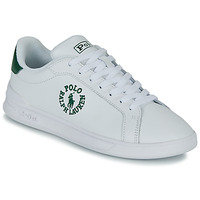 Sapatos Sapatilhas Polo Ralph Lauren HRT CRT CL-SNEAKERS-HIGH TOP LACE Branco / Verde