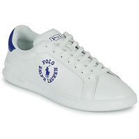 Sapatos Sapatilhas Polo Ralph Lauren HRT CRT CL-SNEAKERS-LOW TOP LACE Branco / Azul