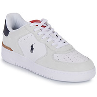Sapatos Sapatilhas Polo Ralph Lauren MASTERS CRT-SNEAKERS-LOW TOP LACE Branco / Vermelho / Marinho