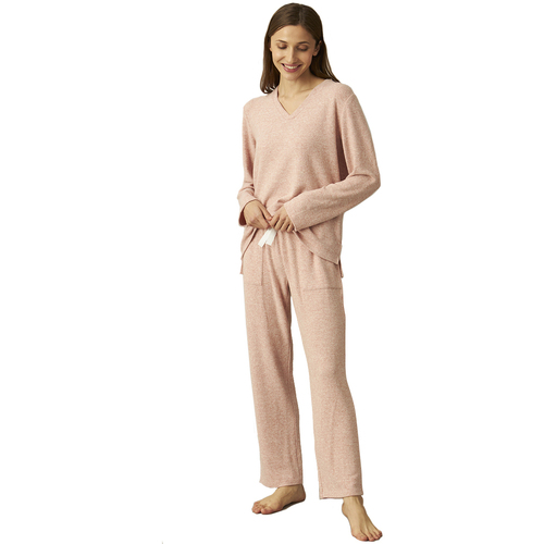 Textil Mulher Pijamas / Camisas de dormir J&j Brothers JJBCP1301 Rosa