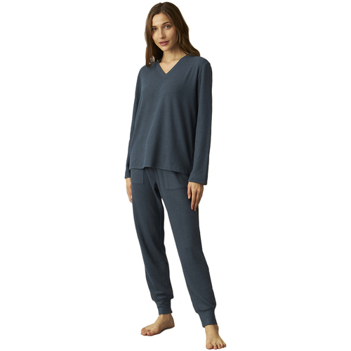 Textil Mulher Pijamas / Camisas de dormir J&j Brothers JJBCP1602 Azul