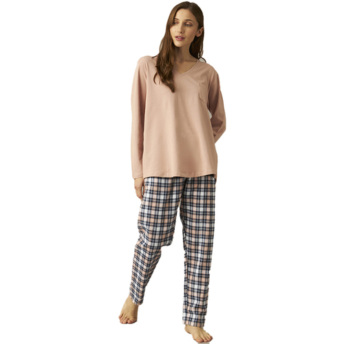 Textil Mulher Pijamas / Camisas de dormir J&j Brothers JJBCP1701 Rosa