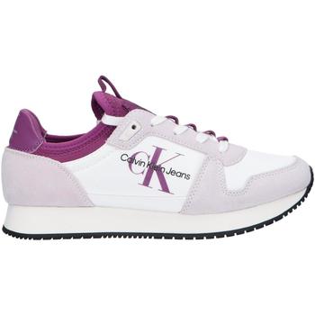 Sapatos Mulher Multi-desportos Calvin Klein JEANS slim-fit YW0YW00840 LACEUP NY-LTH W Branco