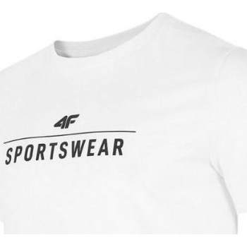 Textil Homem T-Shirt mangas curtas 4F TSM354 Branco