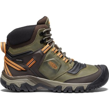 Sapatos Homem Emporio Armani EA7 Keen Ridge Flex Mid WP Castanho, Verde