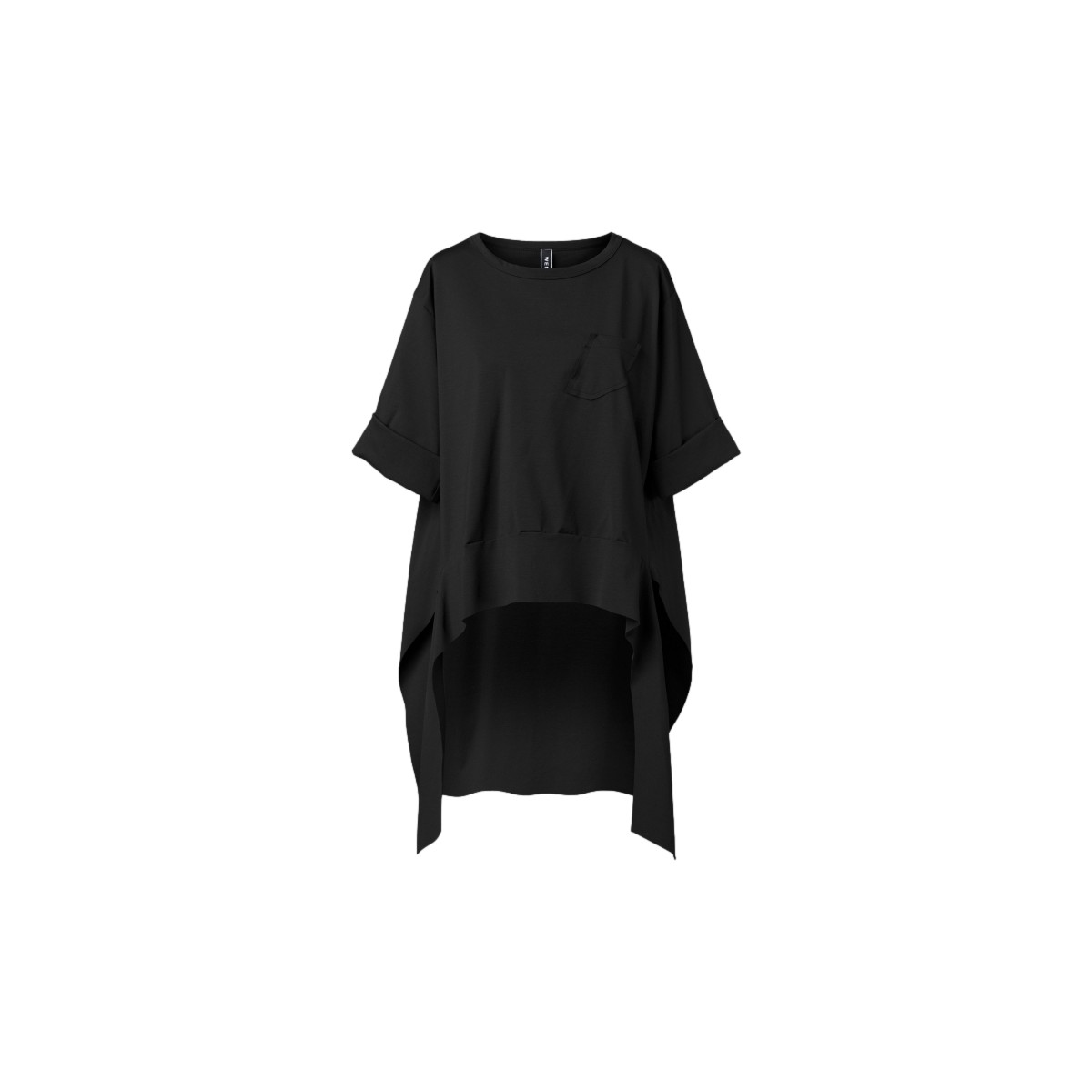 Textil Mulher Tops / Blusas Wendy Trendy Top 221312 - Black Preto