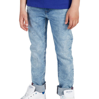 Textil Rapaz T-shirts e Pólos slim Guess  Azul