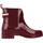 Sapatos Mulher Tommy Hilfiger Cintura New Denton 40 Mm ANKLE RAINBOOT WITH META Vermelho