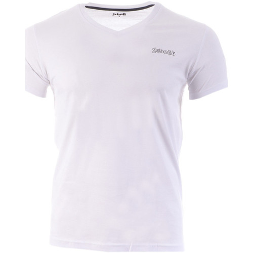 Textil Homem T-shirts Women e Pólos Schott  Branco