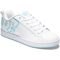 Sapatos Mulher Sapatilhas DC Shoes Court graffik 300678 WHITE/WHITE/BLUE (XWWB) Branco