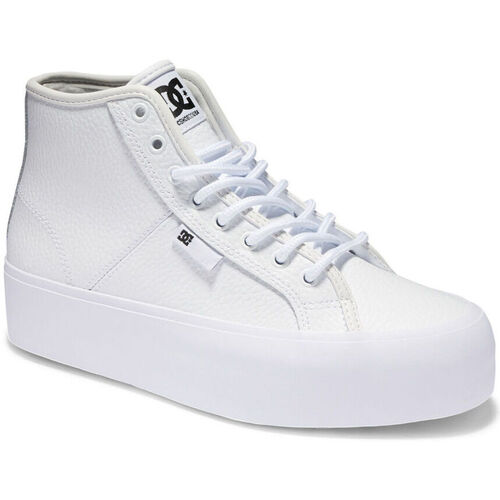 Sapatos Mulher Sapatilhas DC Shoes Manual hi wnt ADJS300286 WHITE/WHITE (WW0) Branco
