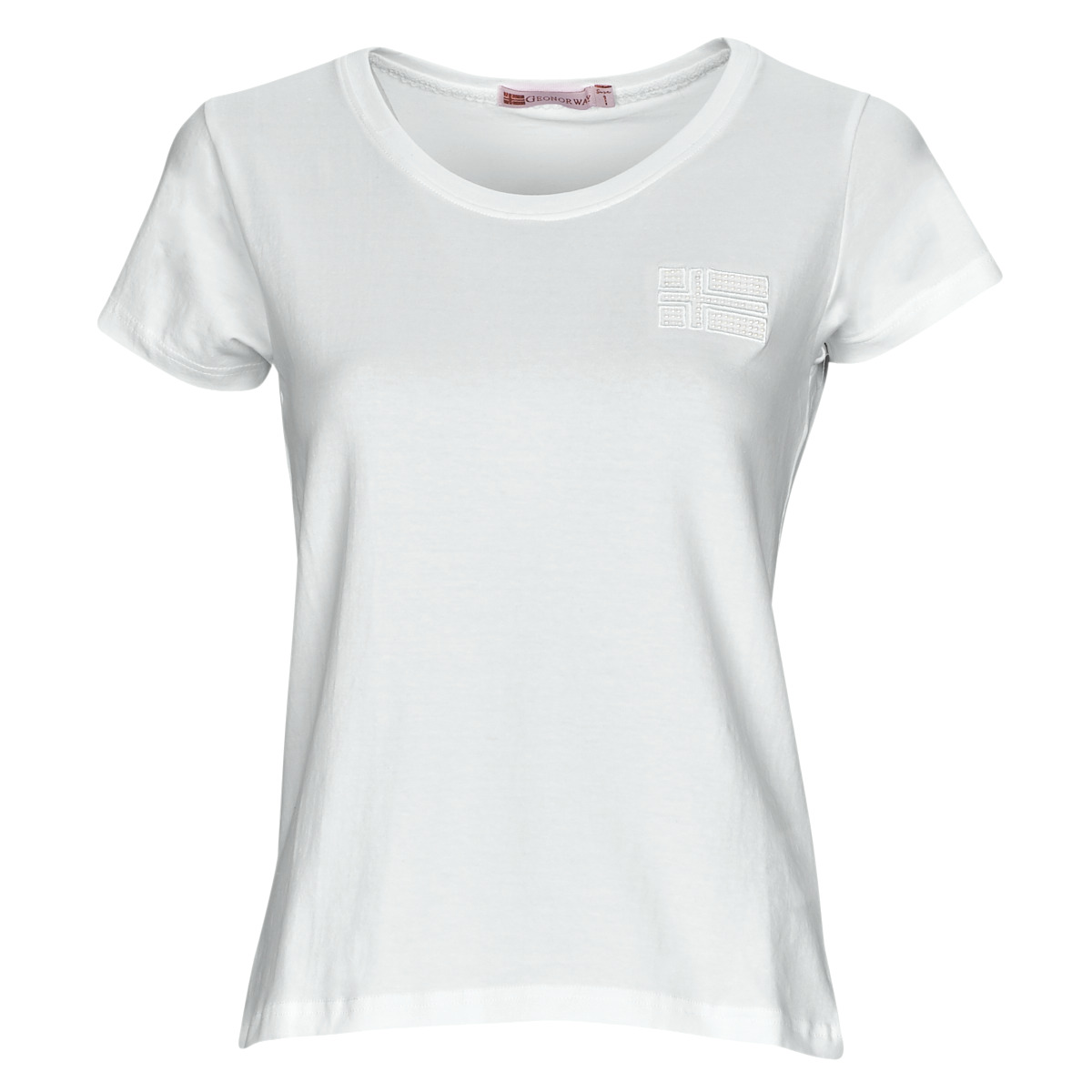 Textil Mulher T-Shirt mangas curtas Geographical Norway JANUA Branco