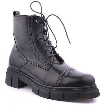 Sapatos Mulher Botins Wilano L Ankle boots Military Preto