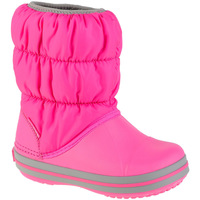 Sapatos Rapariga Botas de neve Crocs Quadros / telas Rosa
