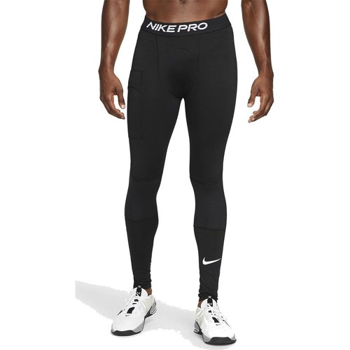 Textil Homem Calças dark Nike Pro Warm Preto
