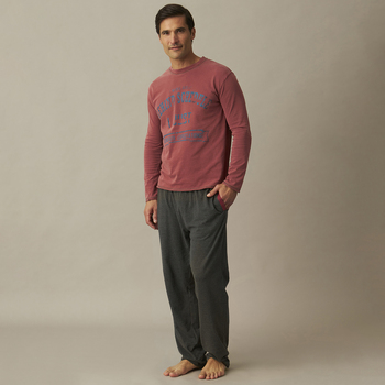 Textil Homem Pijamas / Camisas de dormir J And J Brothers JJBCP5202 Vermelho