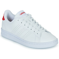 Sapatos Sapatilhas adidas laces Sportswear ADVANTAGE Branco / Vermelho