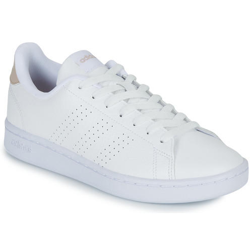 Sapatos Mulher Sapatilhas adidas white Sportswear ADVANTAGE Branco / Bege