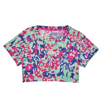 Textil Rapariga T-Shirt mangas curtas comfort adidas Performance TR-ES AOP T Multicolor