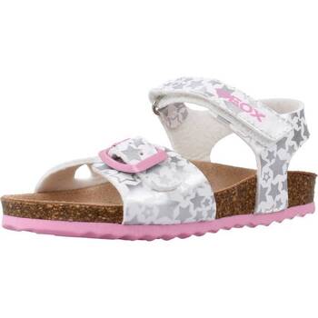 Sapatos Rapariga Sandálias Geox B SANDAL CHALKI GIRL Branco