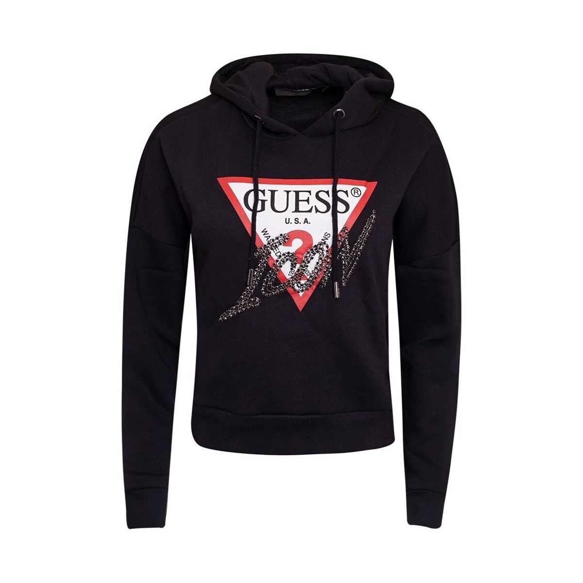 Textil Mulher Sweats Guess W2BQ17KB683 Jblk Preto