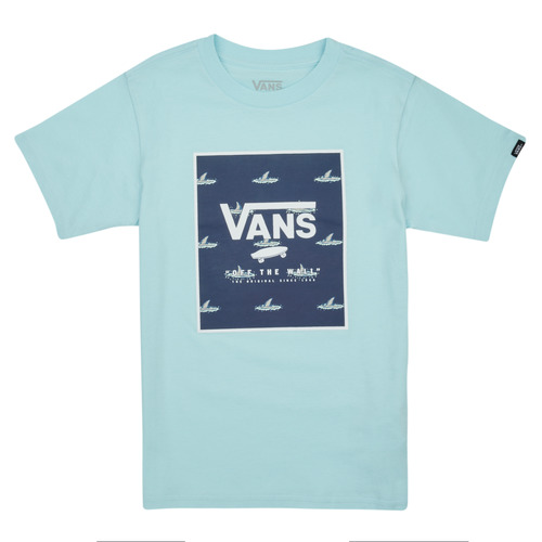 Textil Rapaz T-Shirt mangas curtas hemp Vans PRINT BOX KIDS Azul
