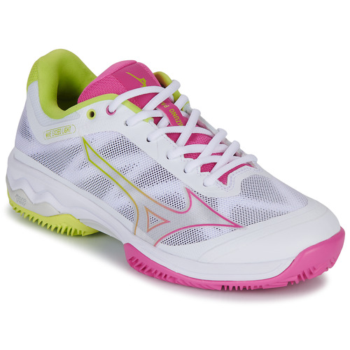 Sapatos Mulher Sapatilhas de ténis Mizuno ritmo WAVE EXCEED LIGHT PADEL Branco / Rosa / Amarelo
