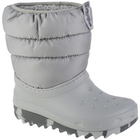 Sapatos Rapaz Botas de neve adult Crocs Classic Neo Puff Boot Kids Cinza