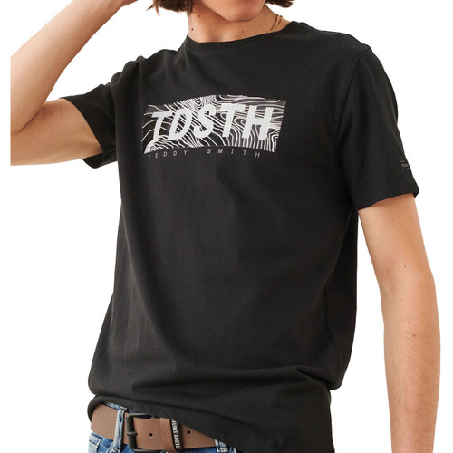 Textil Mulher T-shirts e Pólos Teddy Smith  Preto