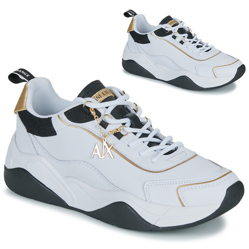 Sapatos Mulher Sapatilhas Con Armani Exchange XV580-XDX104 Branco / Preto