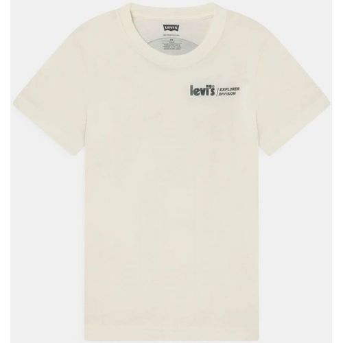 Textil Criança T-shirts e Pólos Levi's 9EG557 LIGHYS TEE-X1O Branco