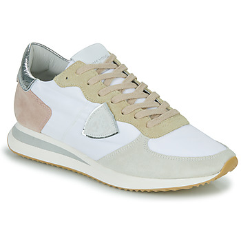 Sapatos Mulher Sapatilhas Philippe Model TRPX LOW WOMAN Branco / Bege / Rosa