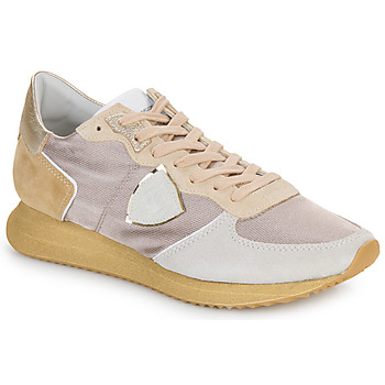 Sapatos Mulher Sapatilhas Philippe Model TRPX LOW WOMAN Bege / Ouro