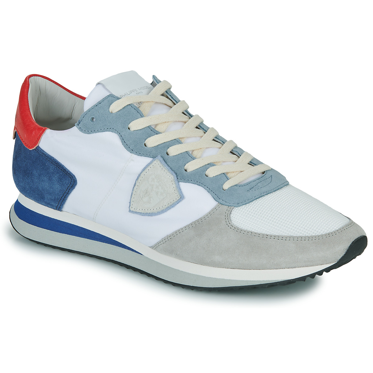 Sapatos Homem Sapatilhas Philippe Model TRPX LOW MAN Branco / Azul / Vermelho